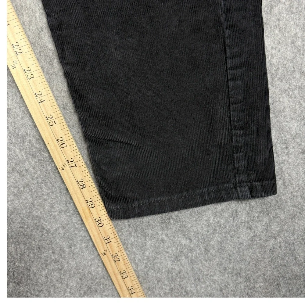 Levi's 505 Corduroy Pants‎ Mens 32x30 Black Straight Fit Casual Red Tab Stretch